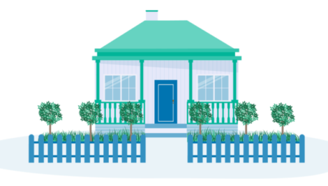 A illustration of a house for rent