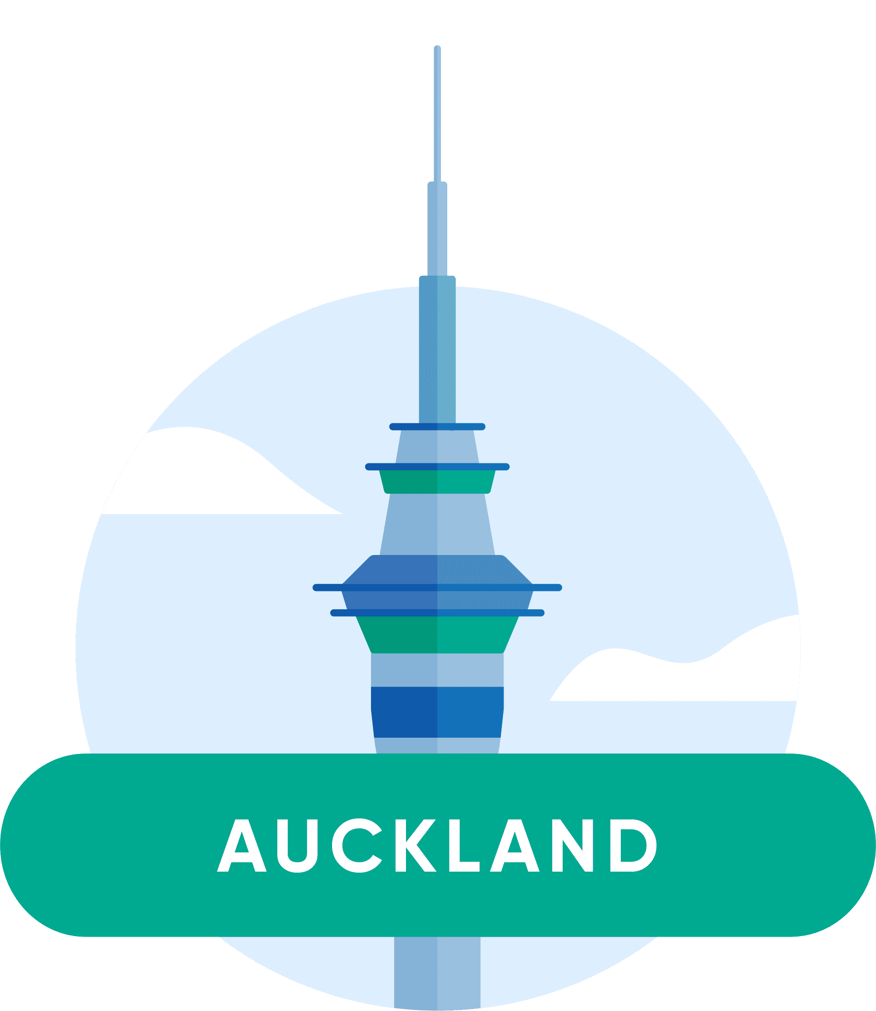 Illustration of Skytower in Auckland