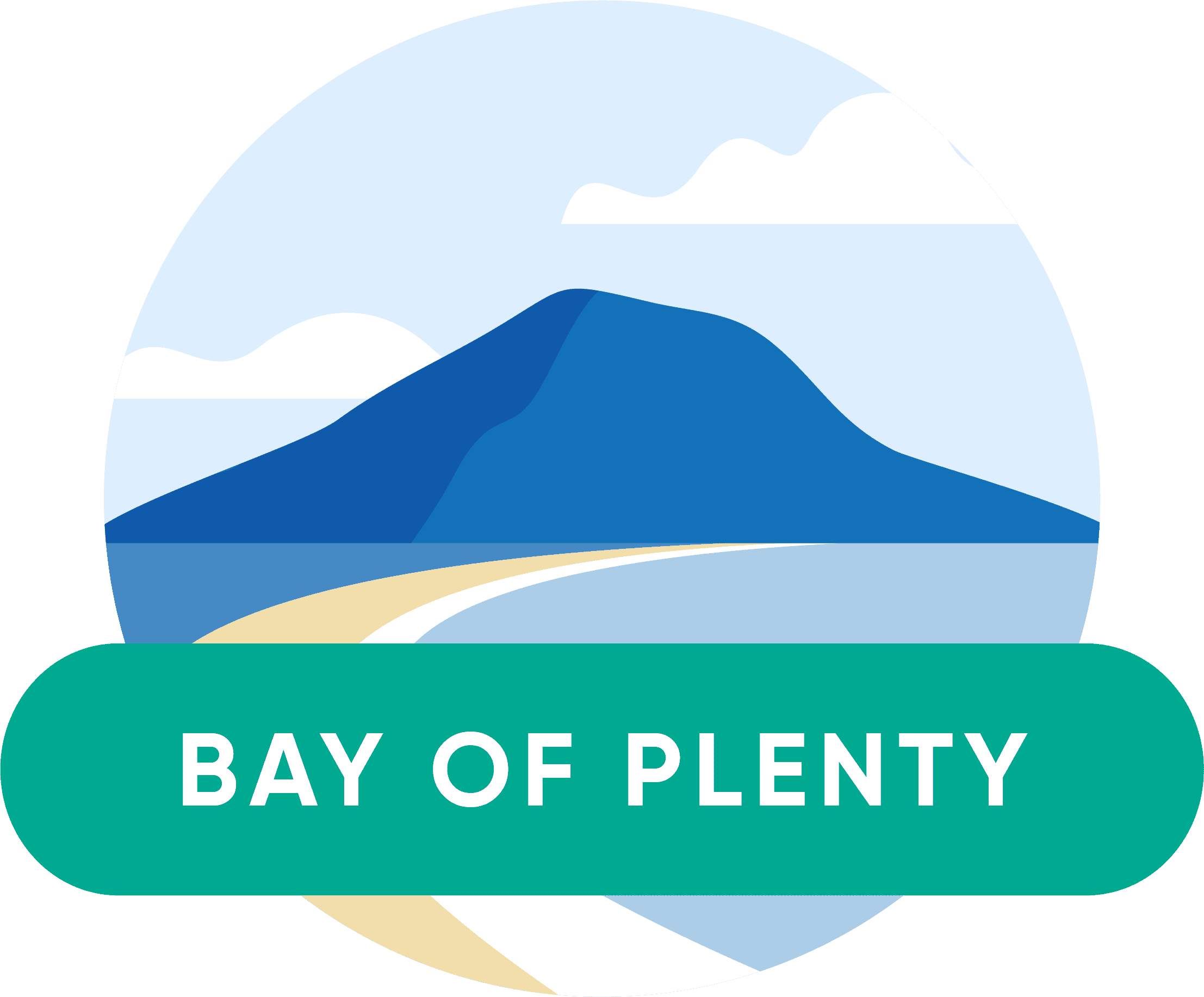 Illustration of Mount Maunganui in Bay of Plenty