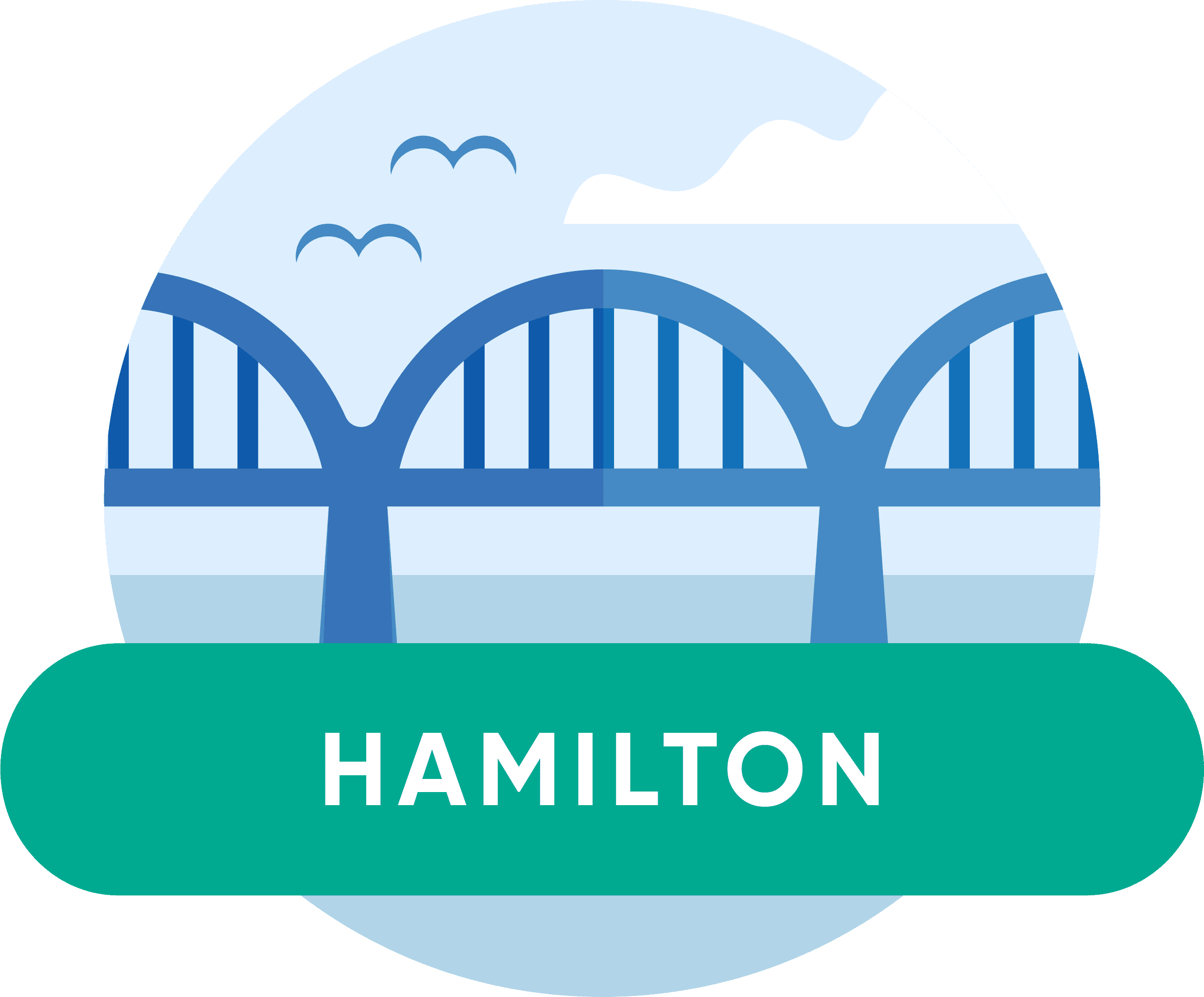 Illustration of Hamilton bridge