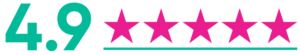 4.9 rating and stars
