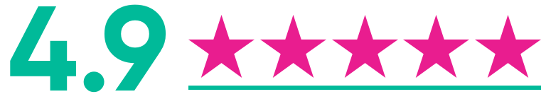 4.9 rating and stars
